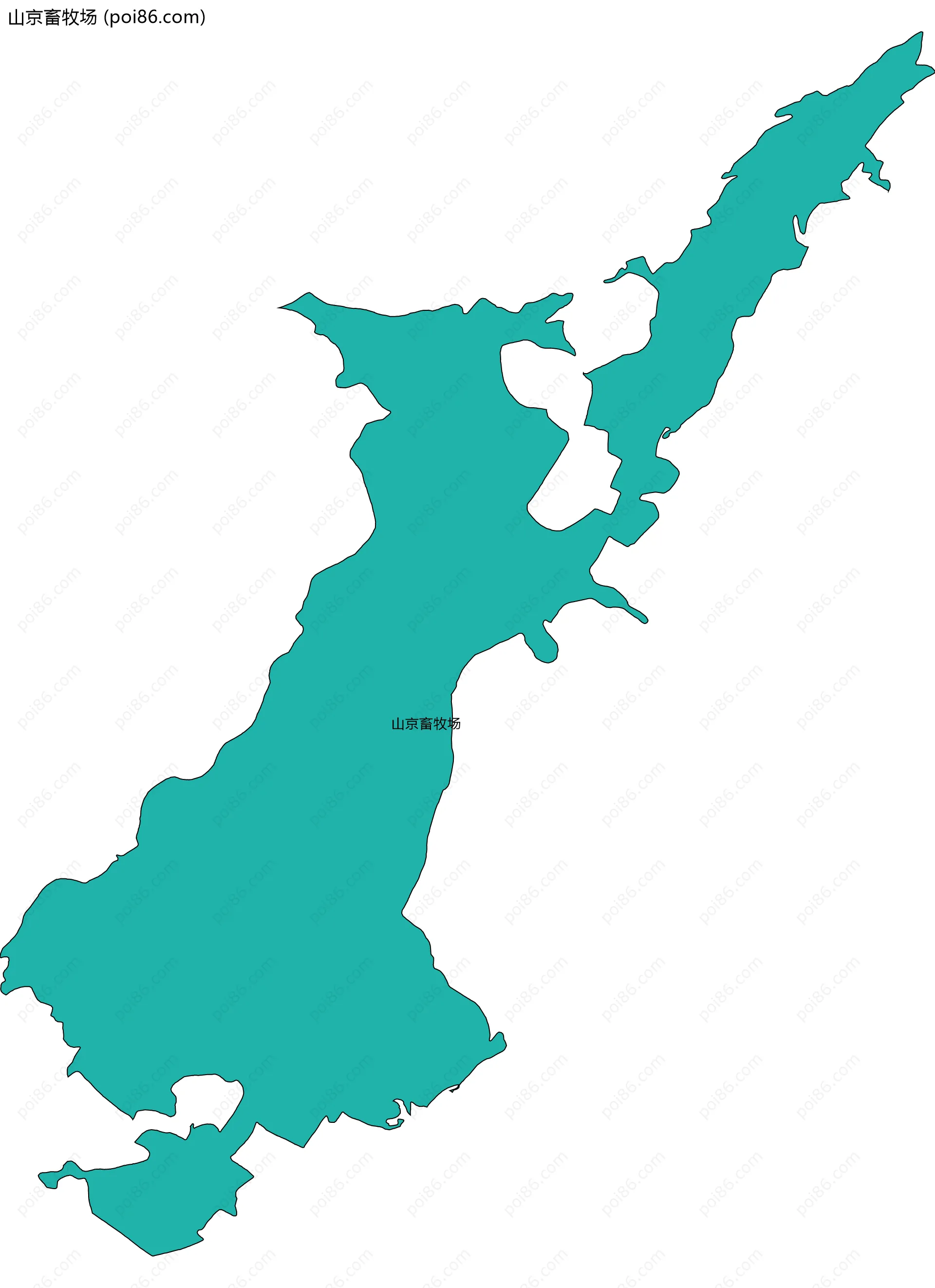 山京畜牧场边界地图