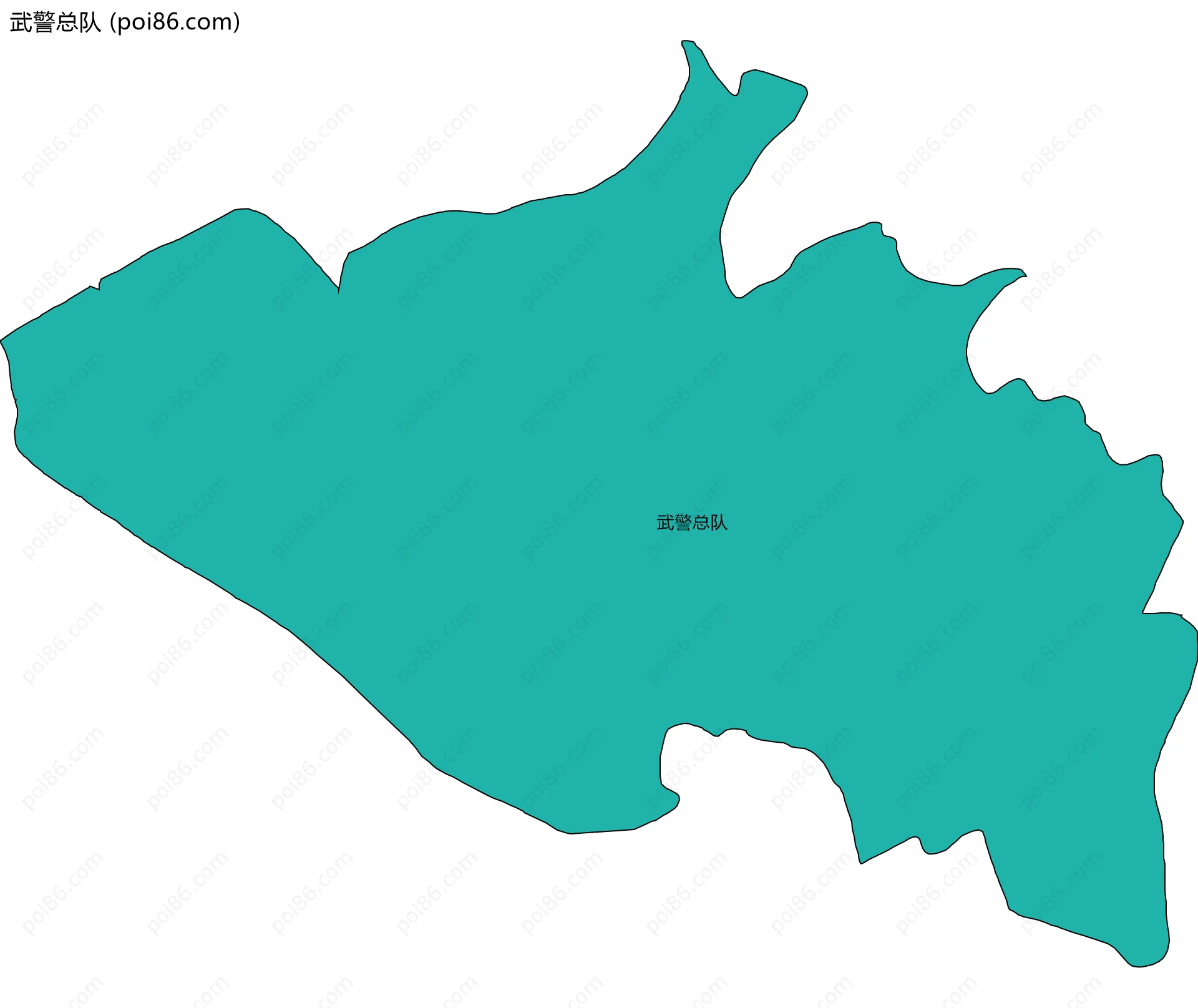 武警总队边界地图