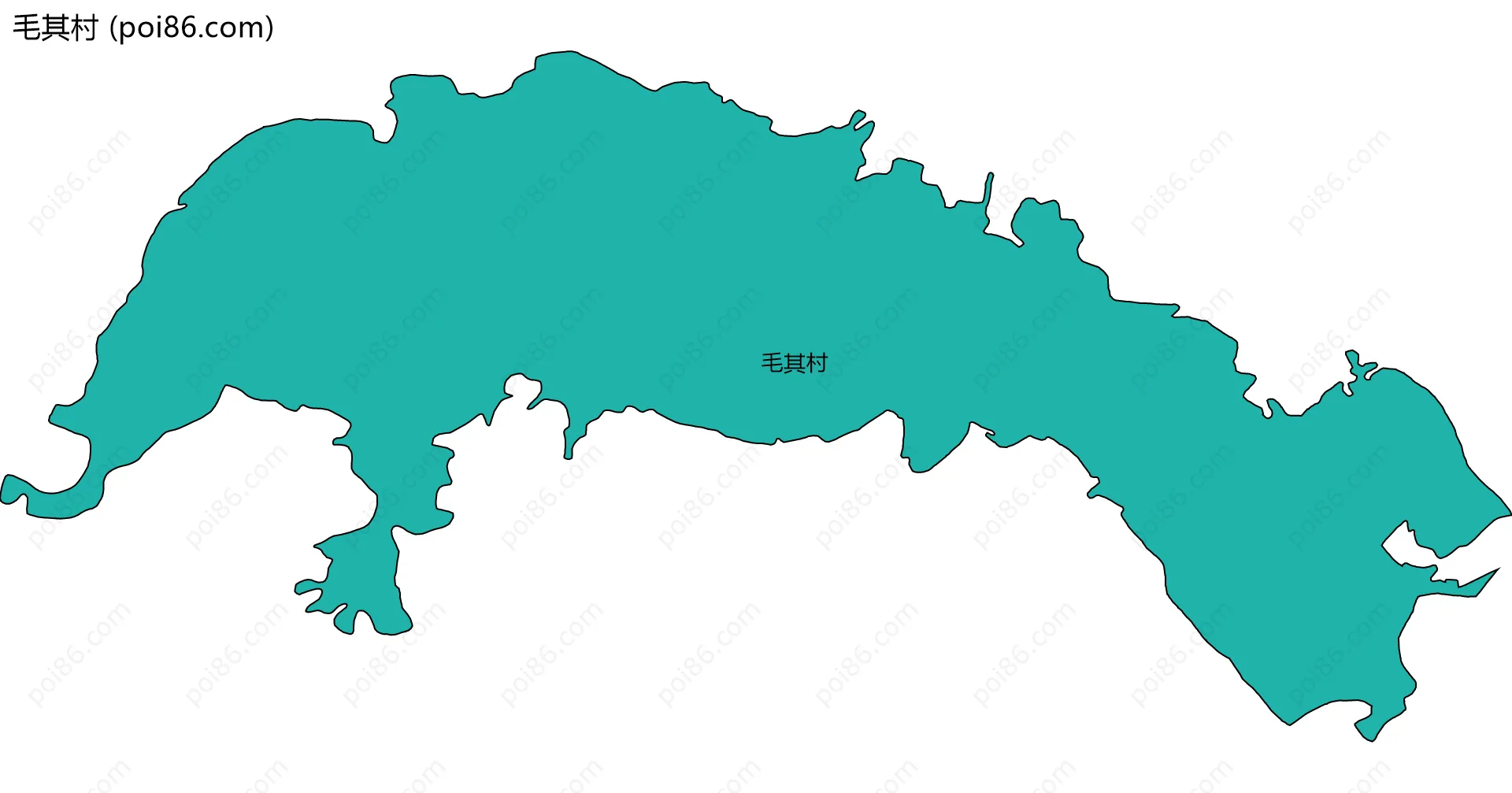 毛其村边界地图