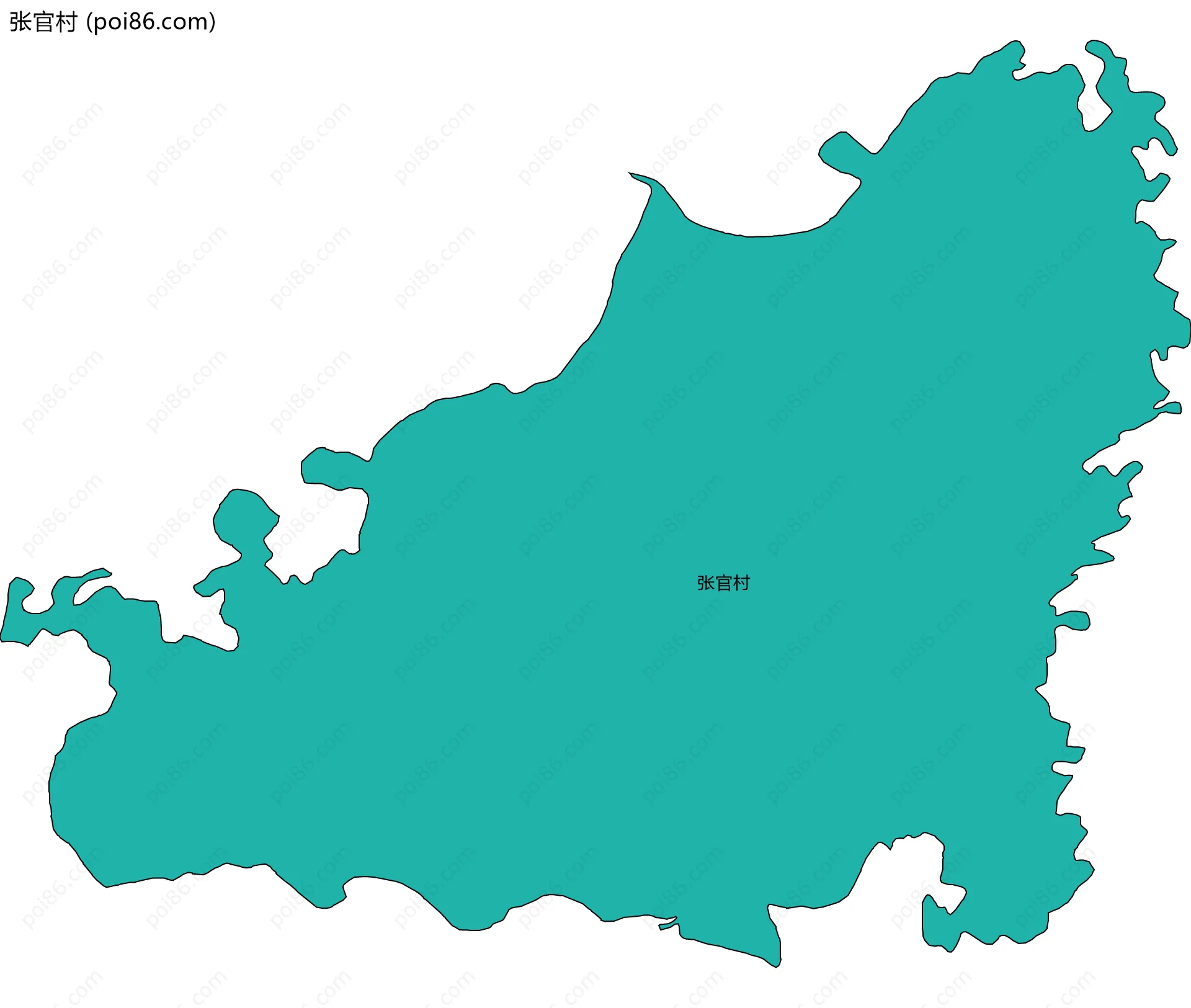 张官村边界地图