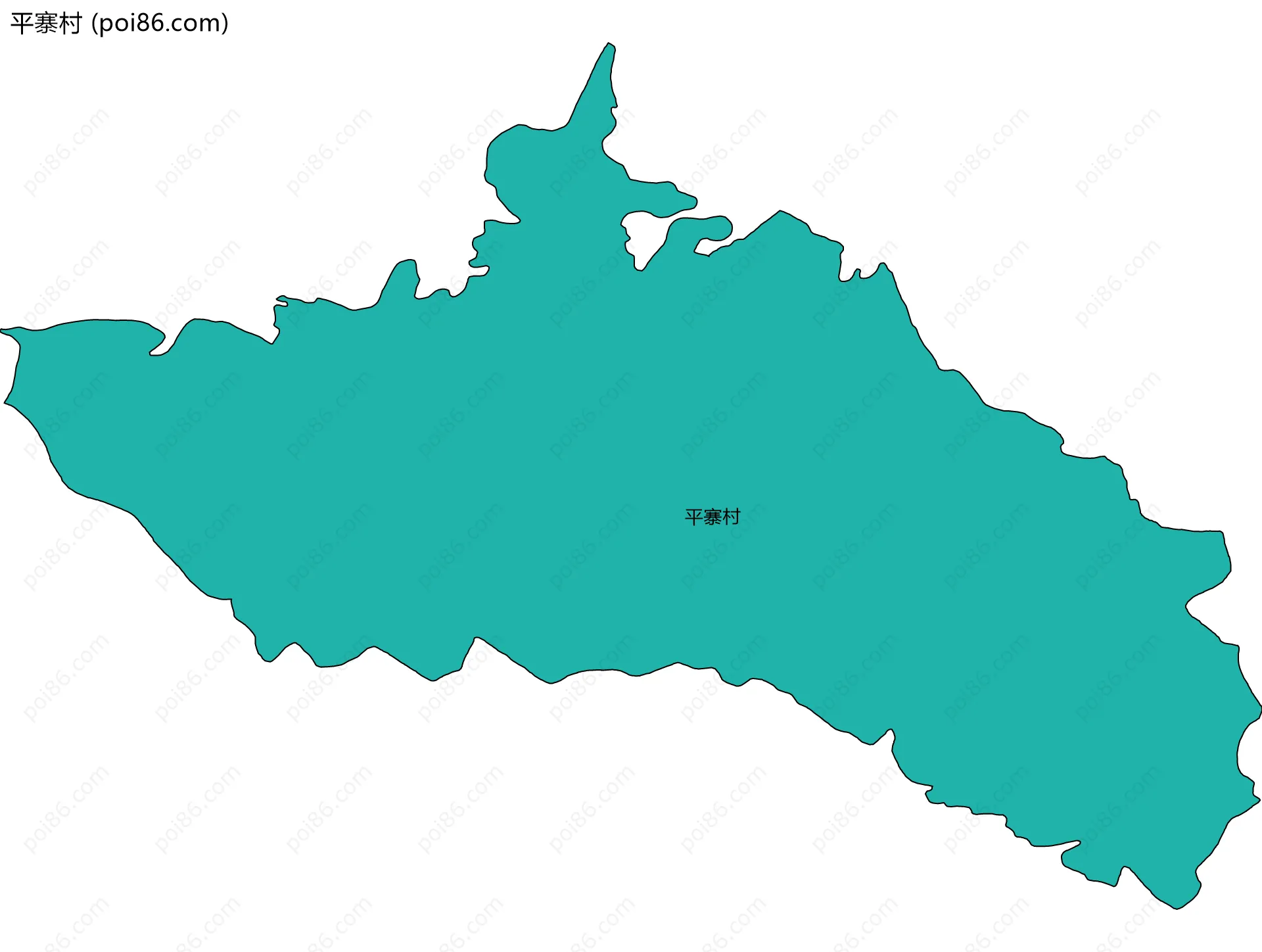 平寨村边界地图