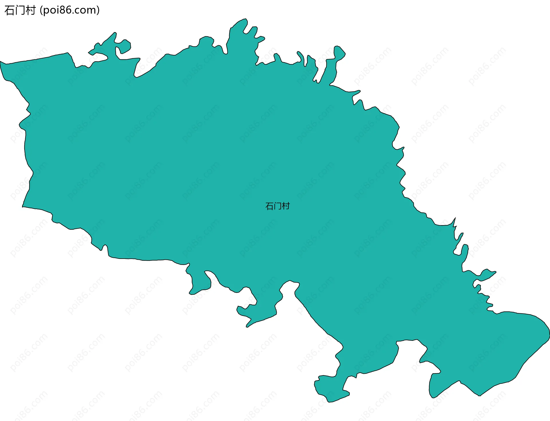 石门村边界地图