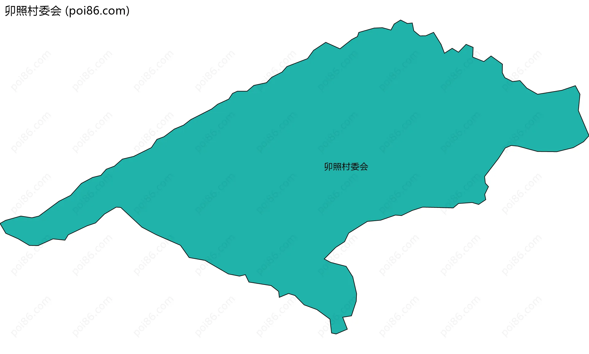 卯照村委会边界地图