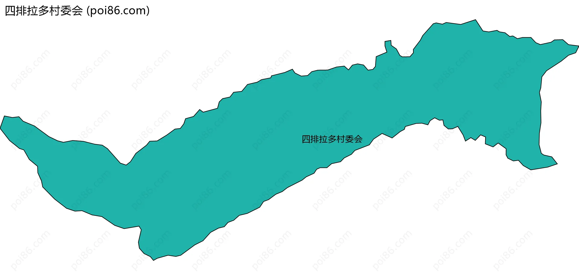 四排拉多村委会边界地图