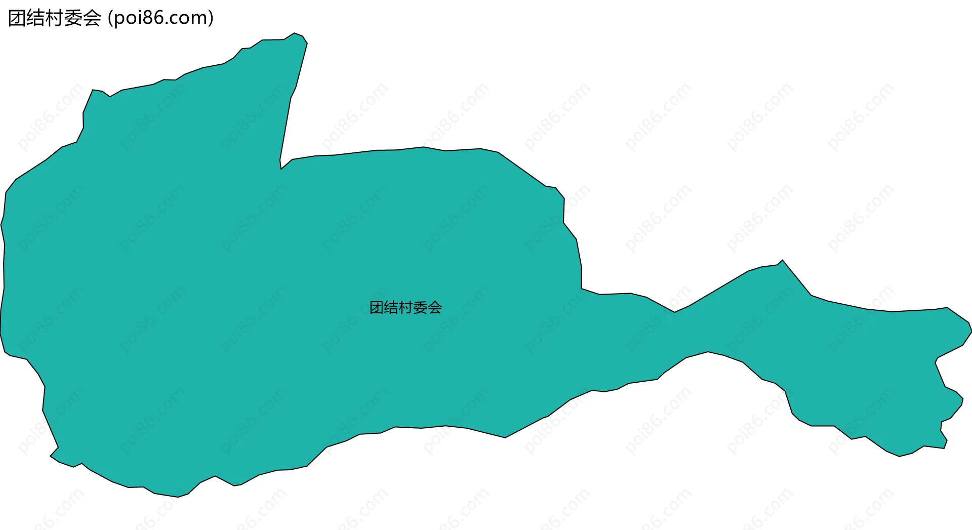团结村委会边界地图