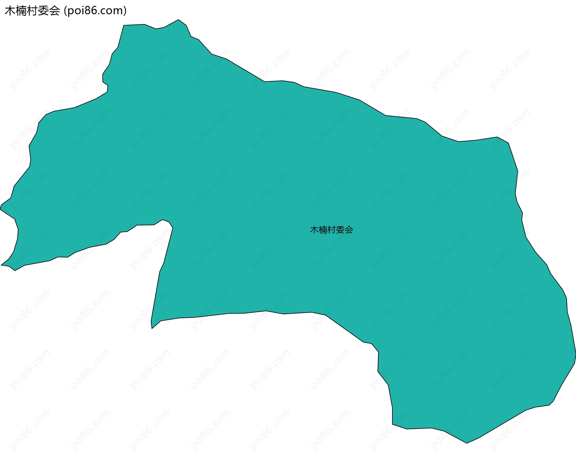 木楠村委会边界地图