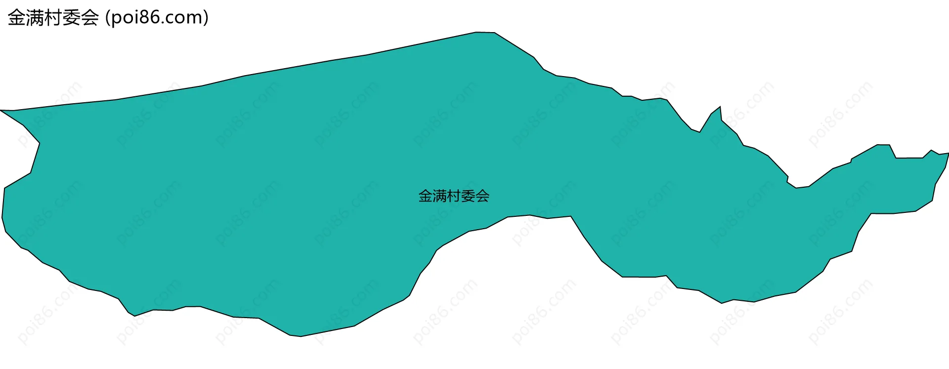 金满村委会边界地图