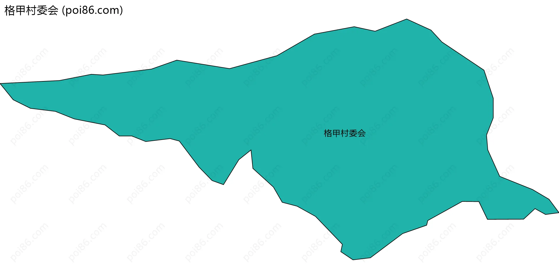 格甲村委会边界地图