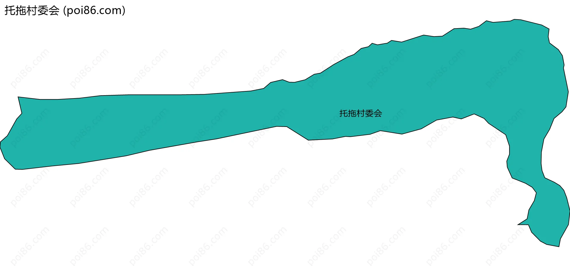 托拖村委会边界地图