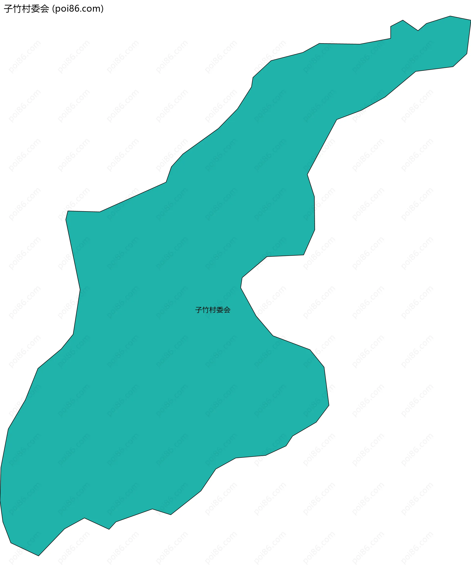 子竹村委会边界地图