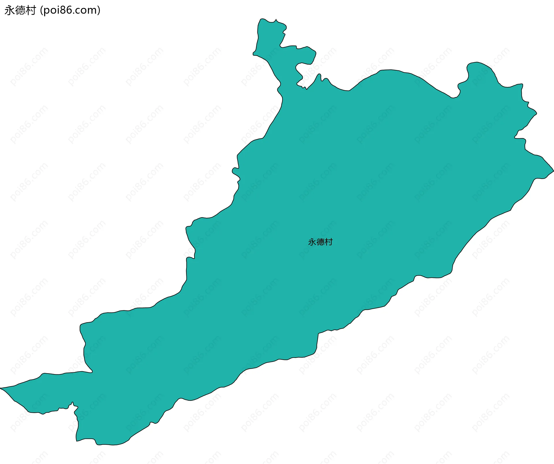 永德村边界地图