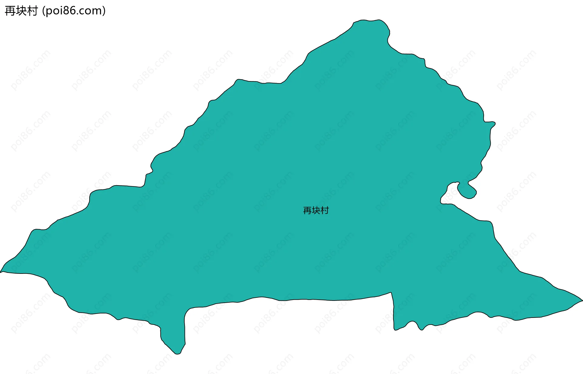 再块村边界地图