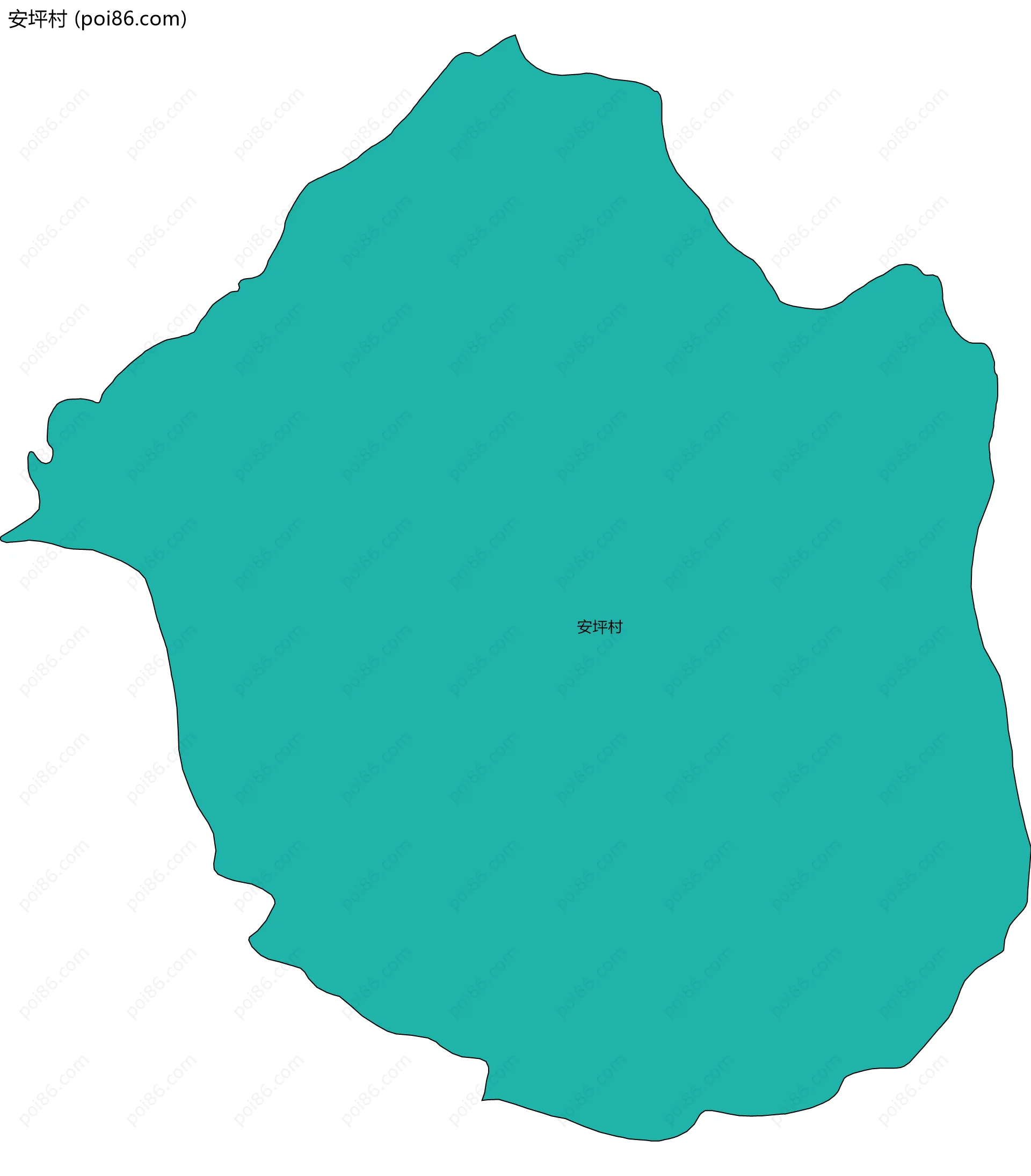 安坪村边界地图