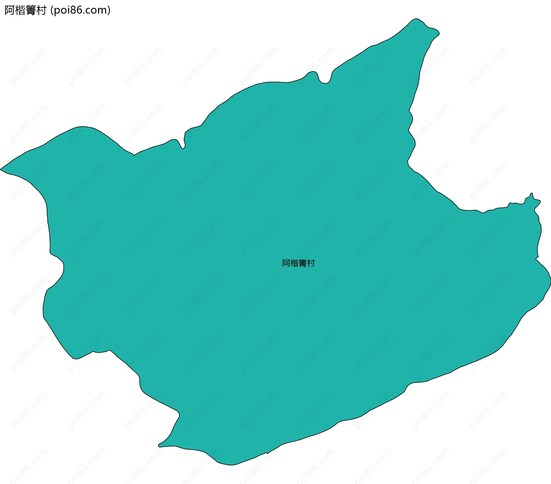 阿楷箐村边界地图