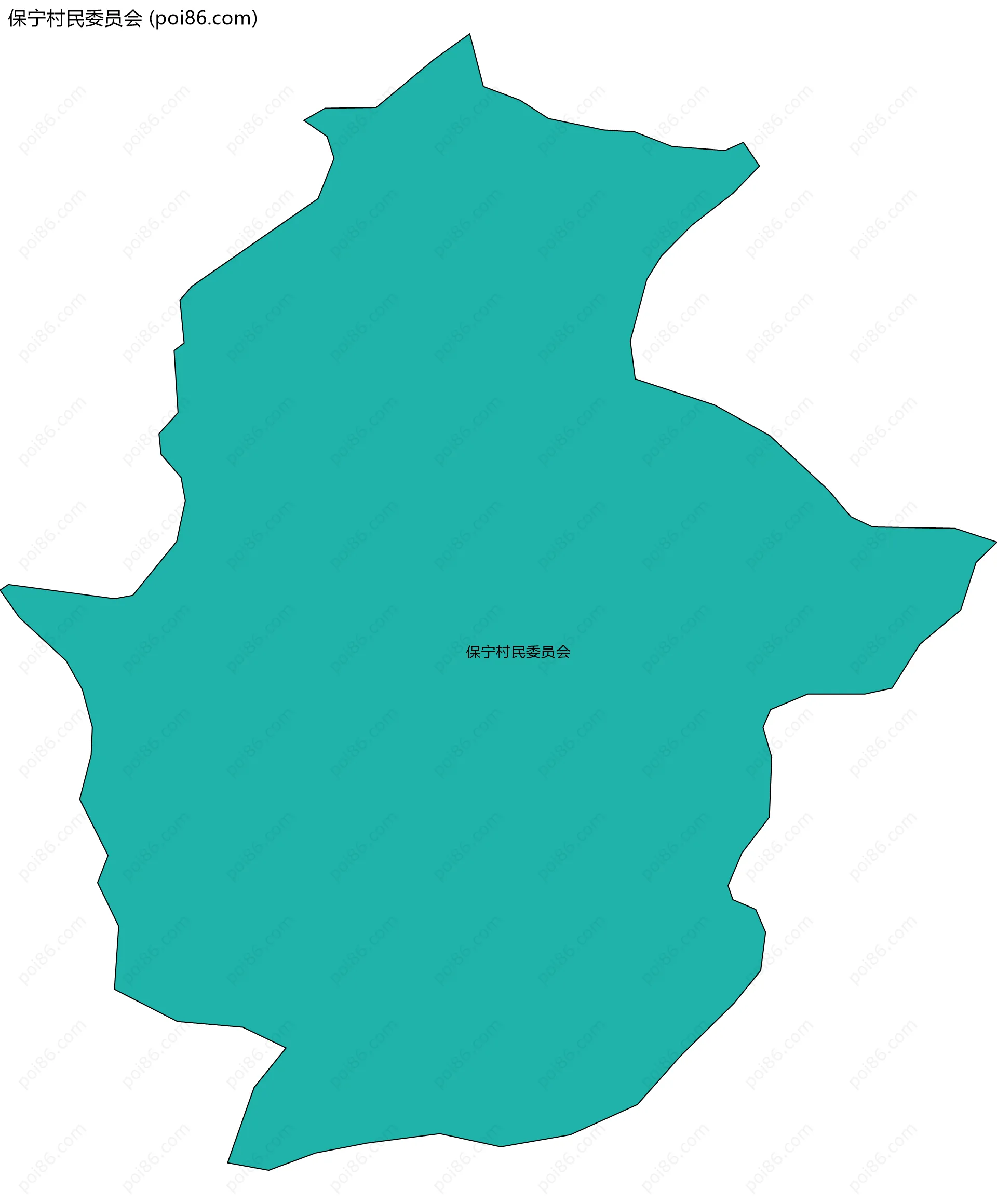 保宁村民委员会边界地图