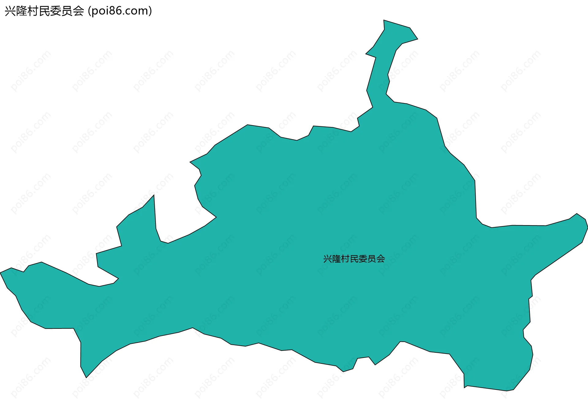兴隆村民委员会边界地图
