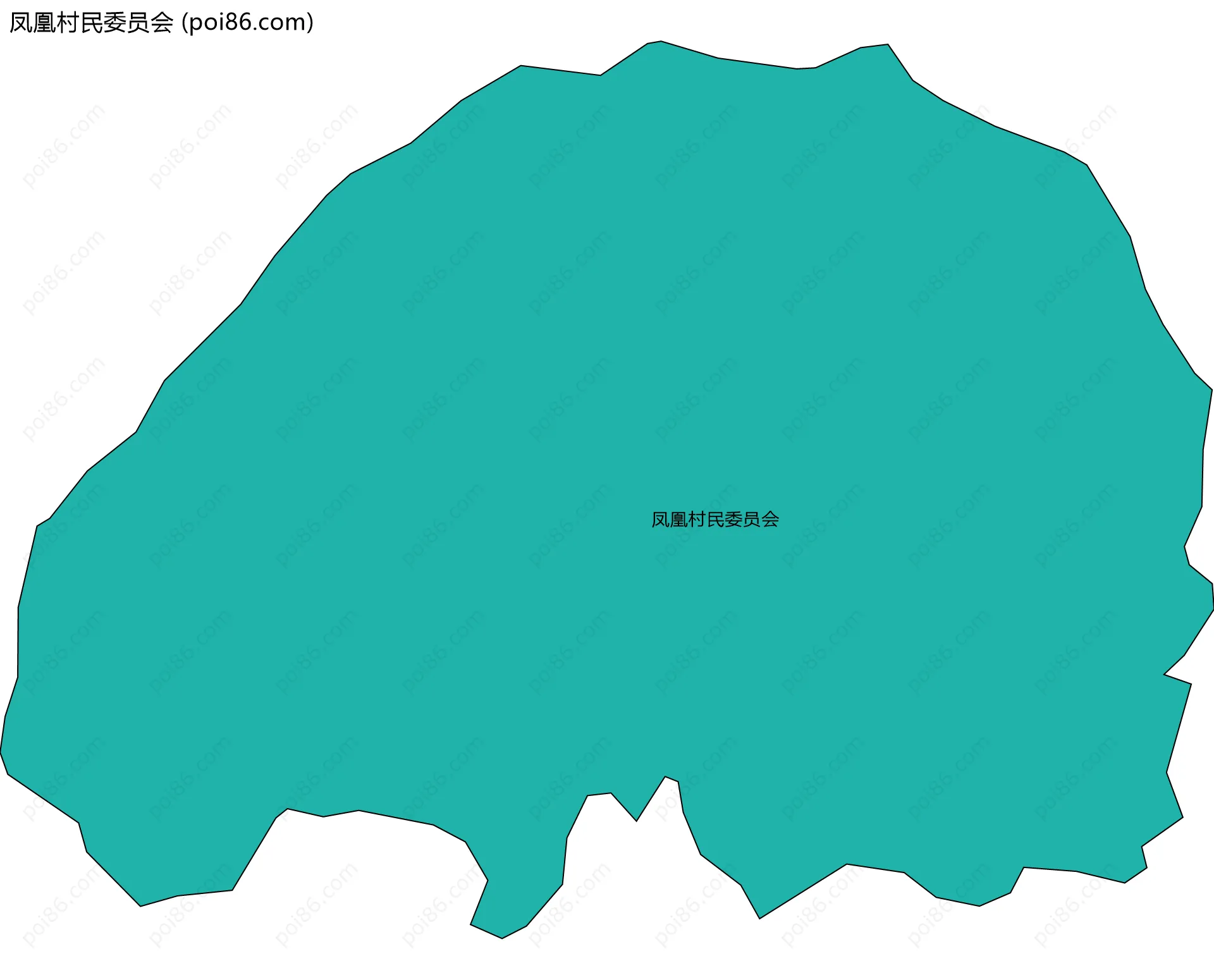 凤凰村民委员会边界地图