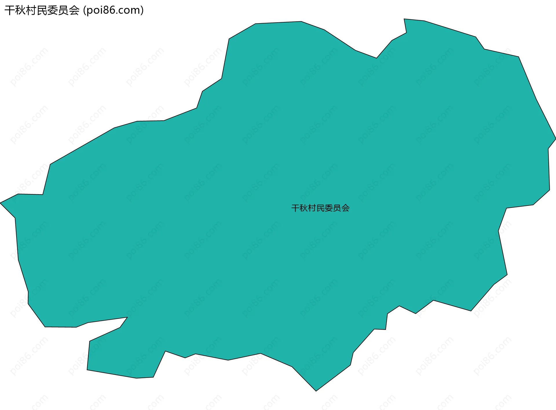 干秋村民委员会边界地图