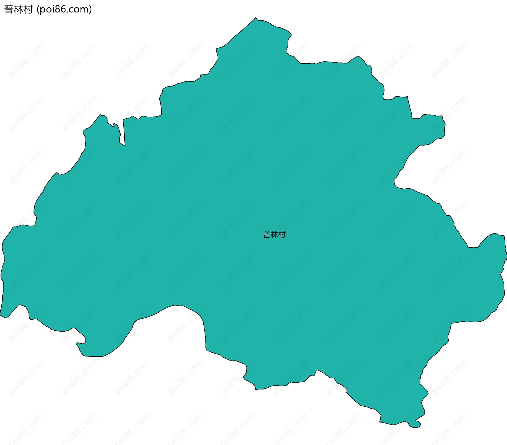 普林村边界地图