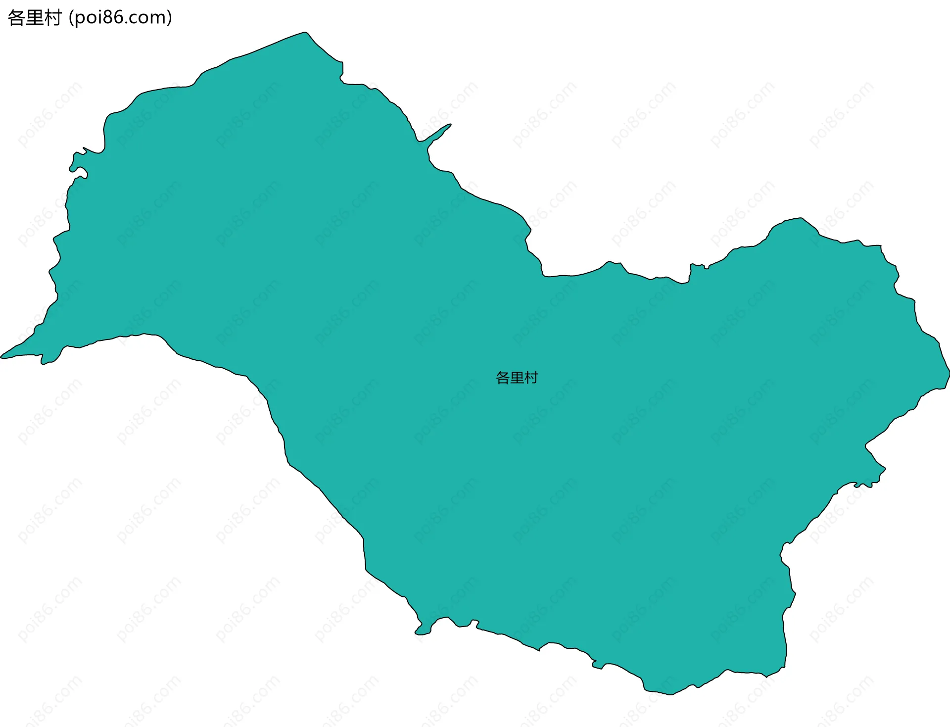 各里村边界地图