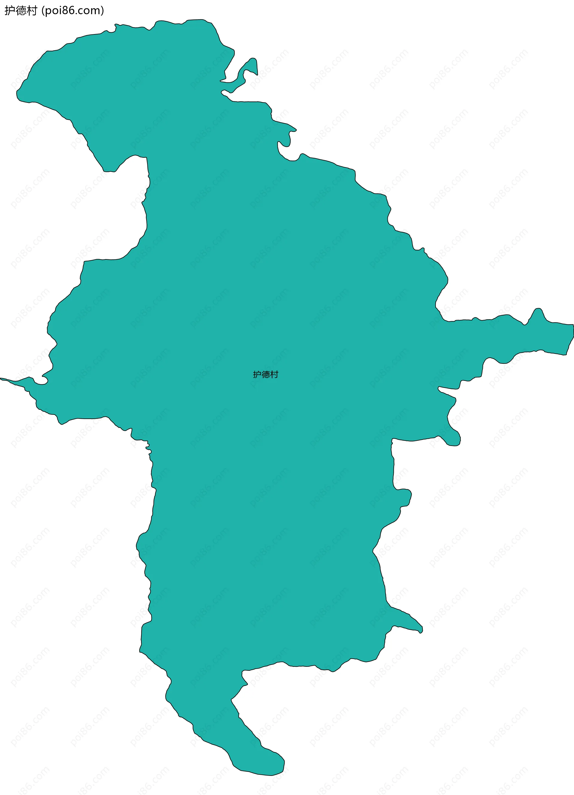 护德村边界地图