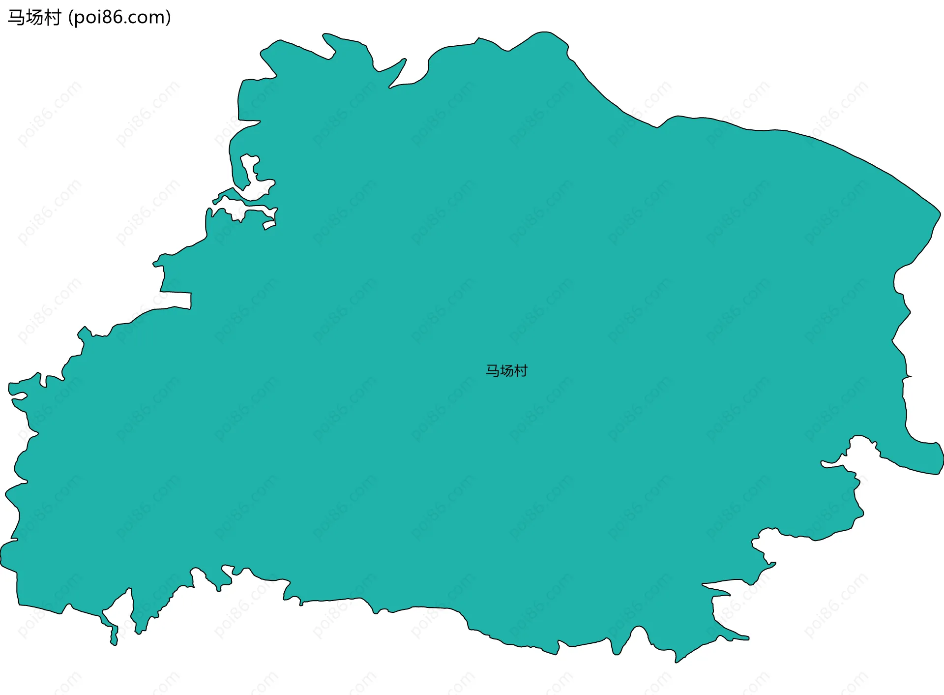 马场村边界地图