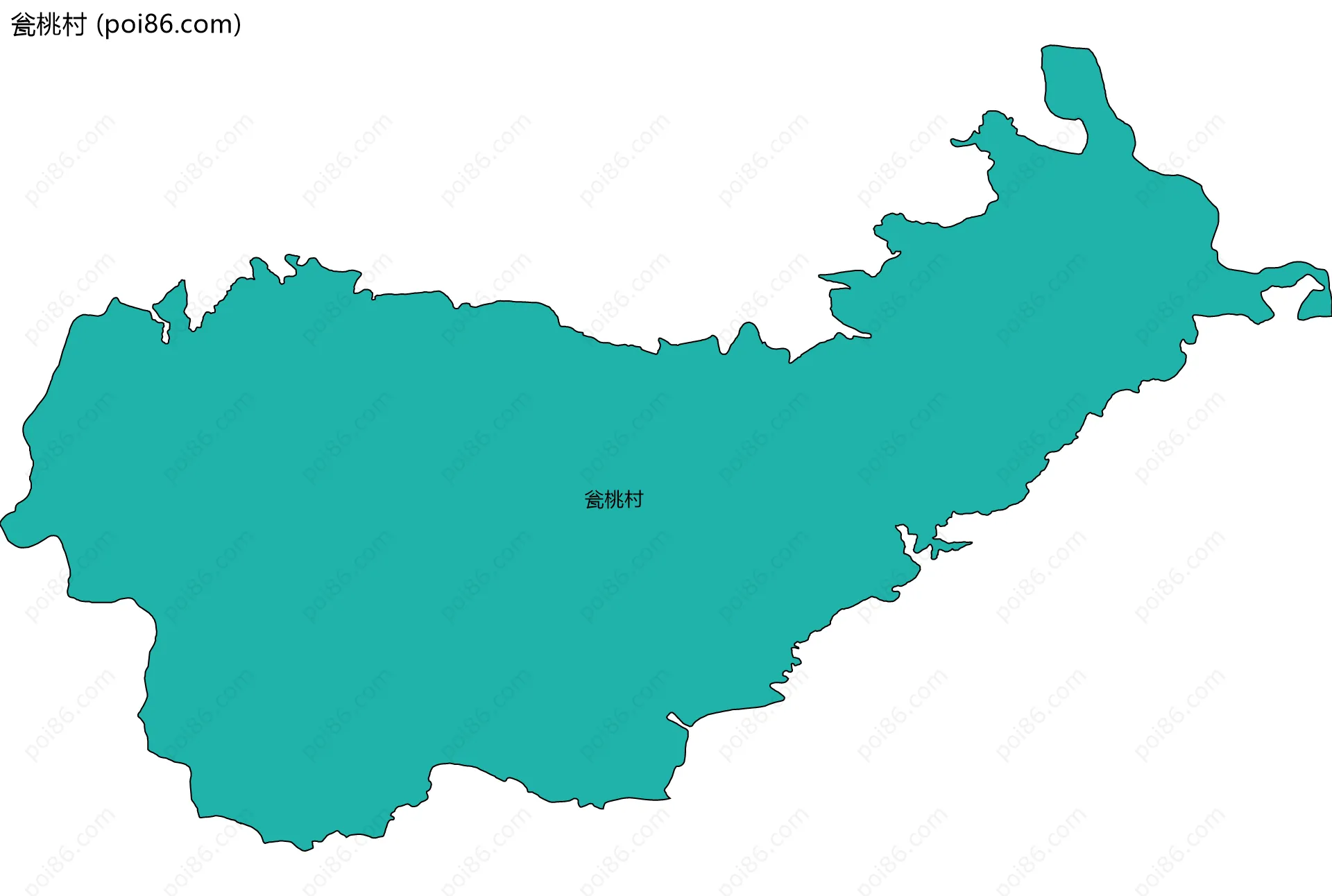 瓮桃村边界地图