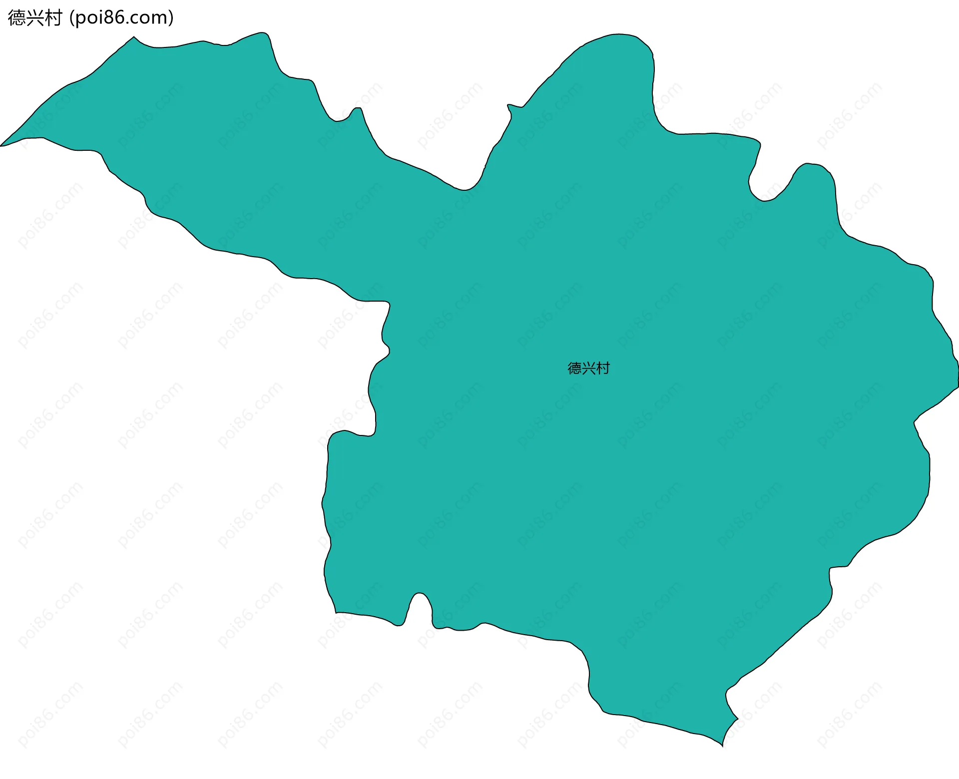 德兴村边界地图