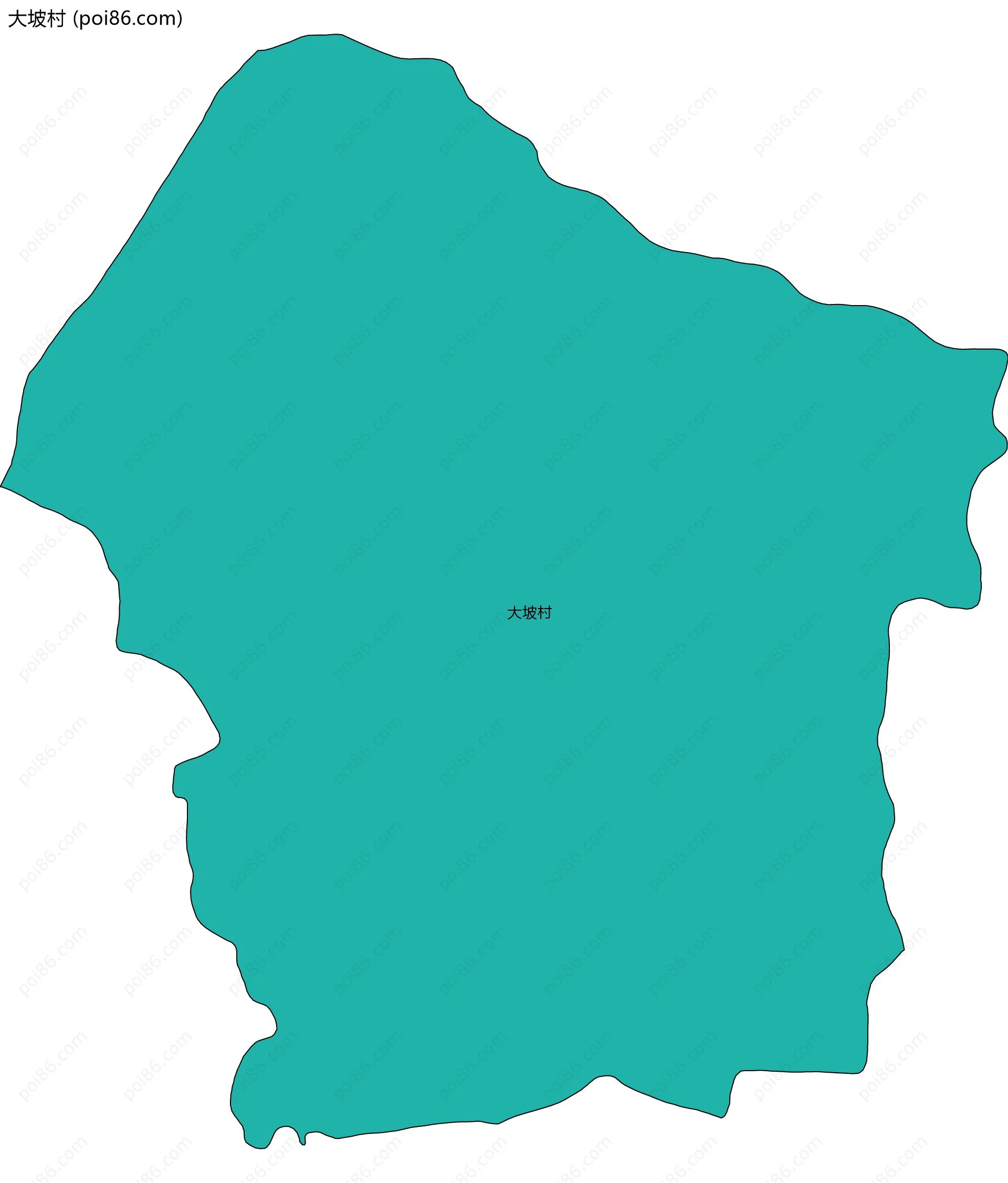 大坡村边界地图