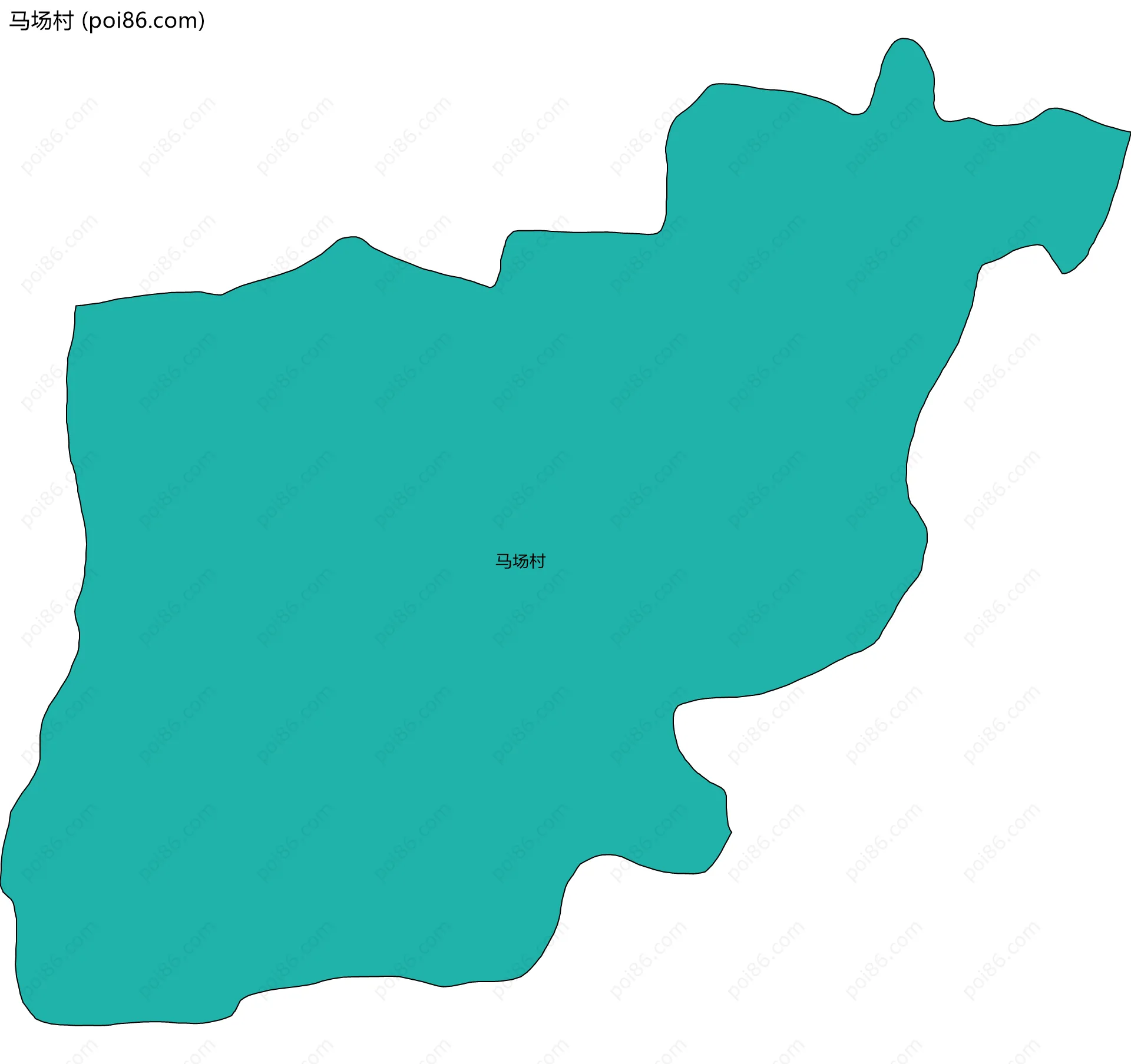 马场村边界地图