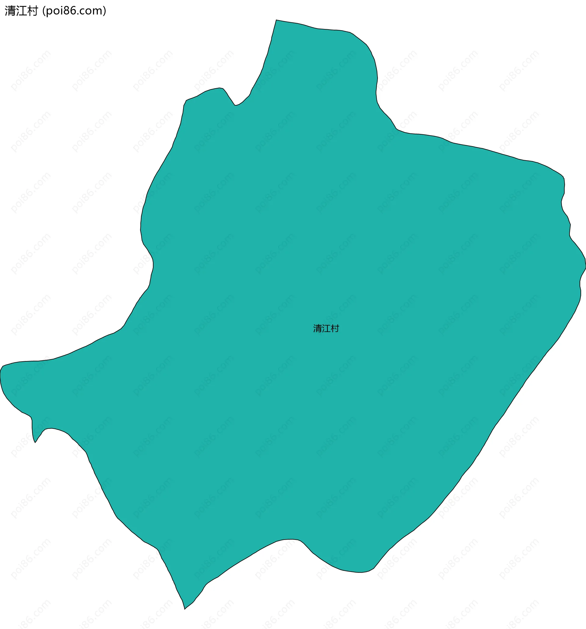 清江村边界地图