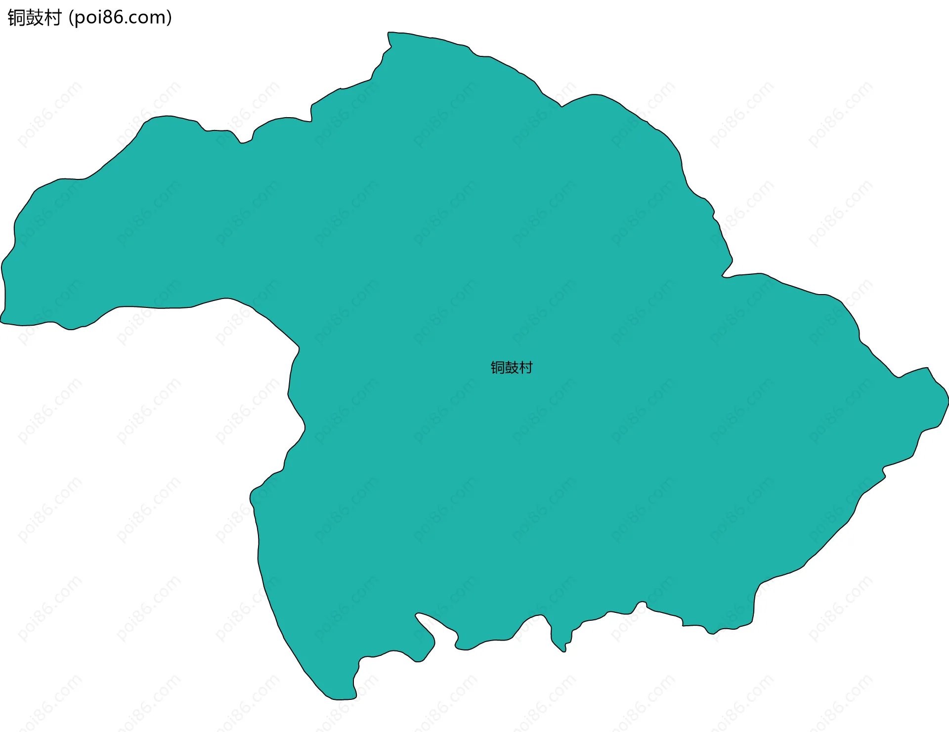 铜鼓村边界地图