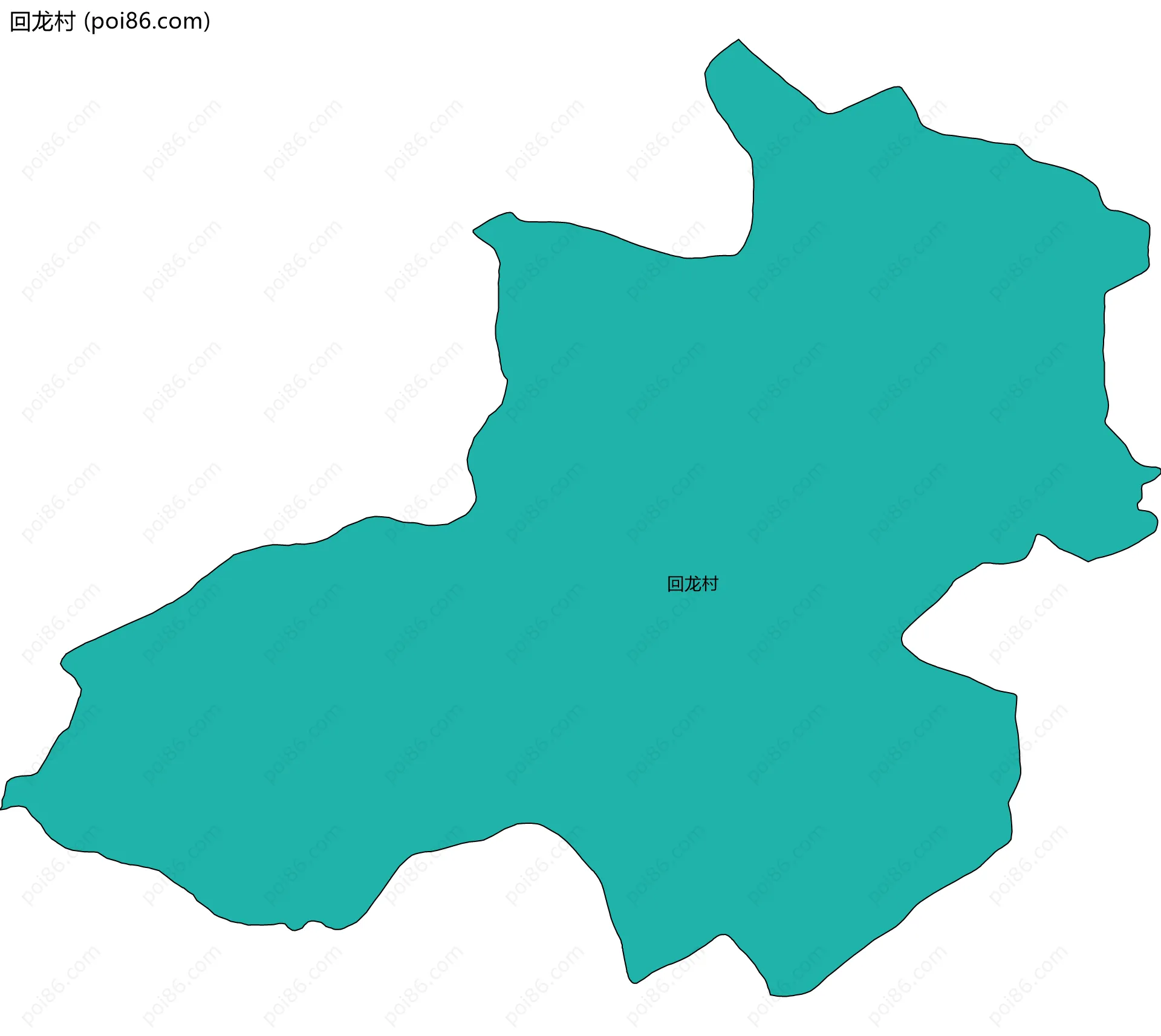 回龙村边界地图