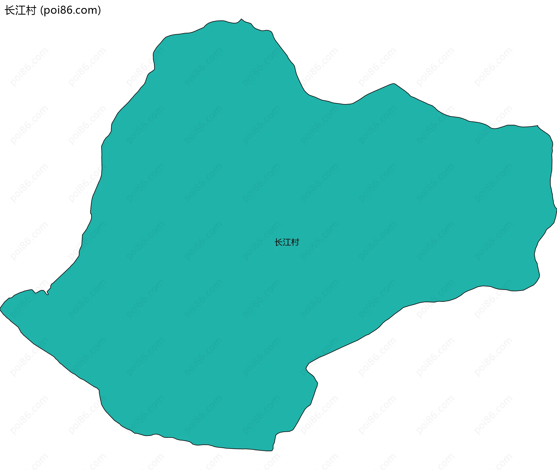 长江村边界地图