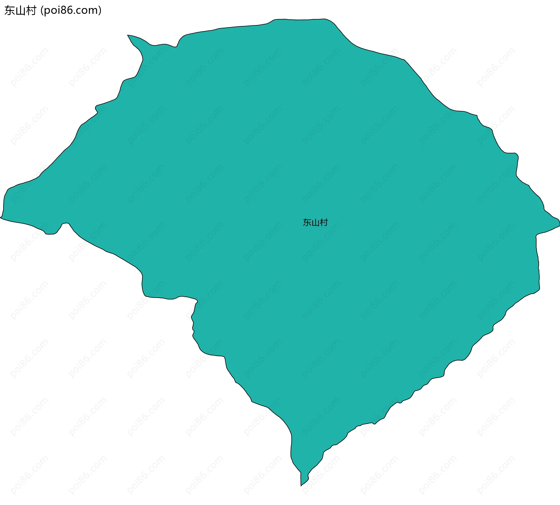 东山村边界地图