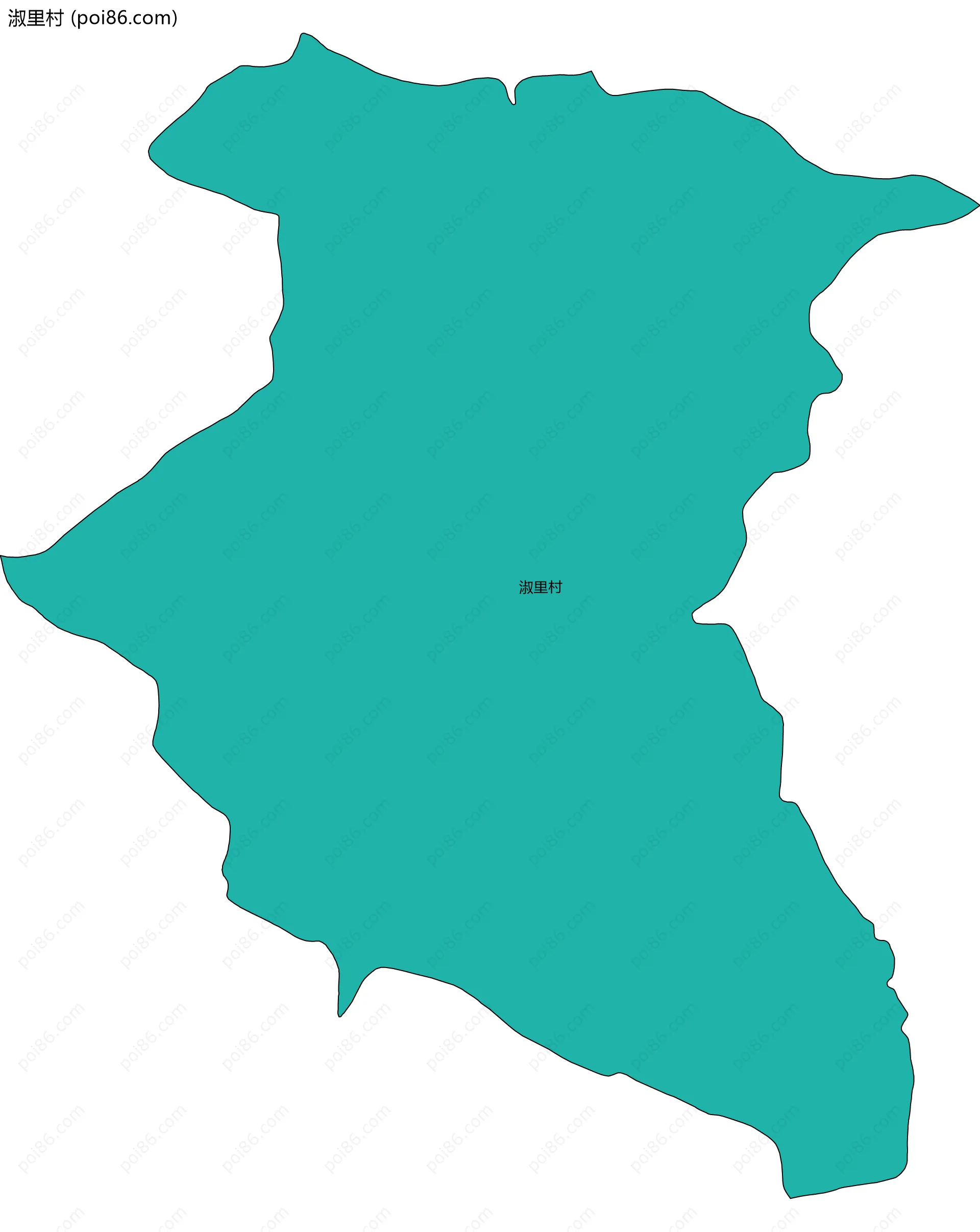 淑里村边界地图