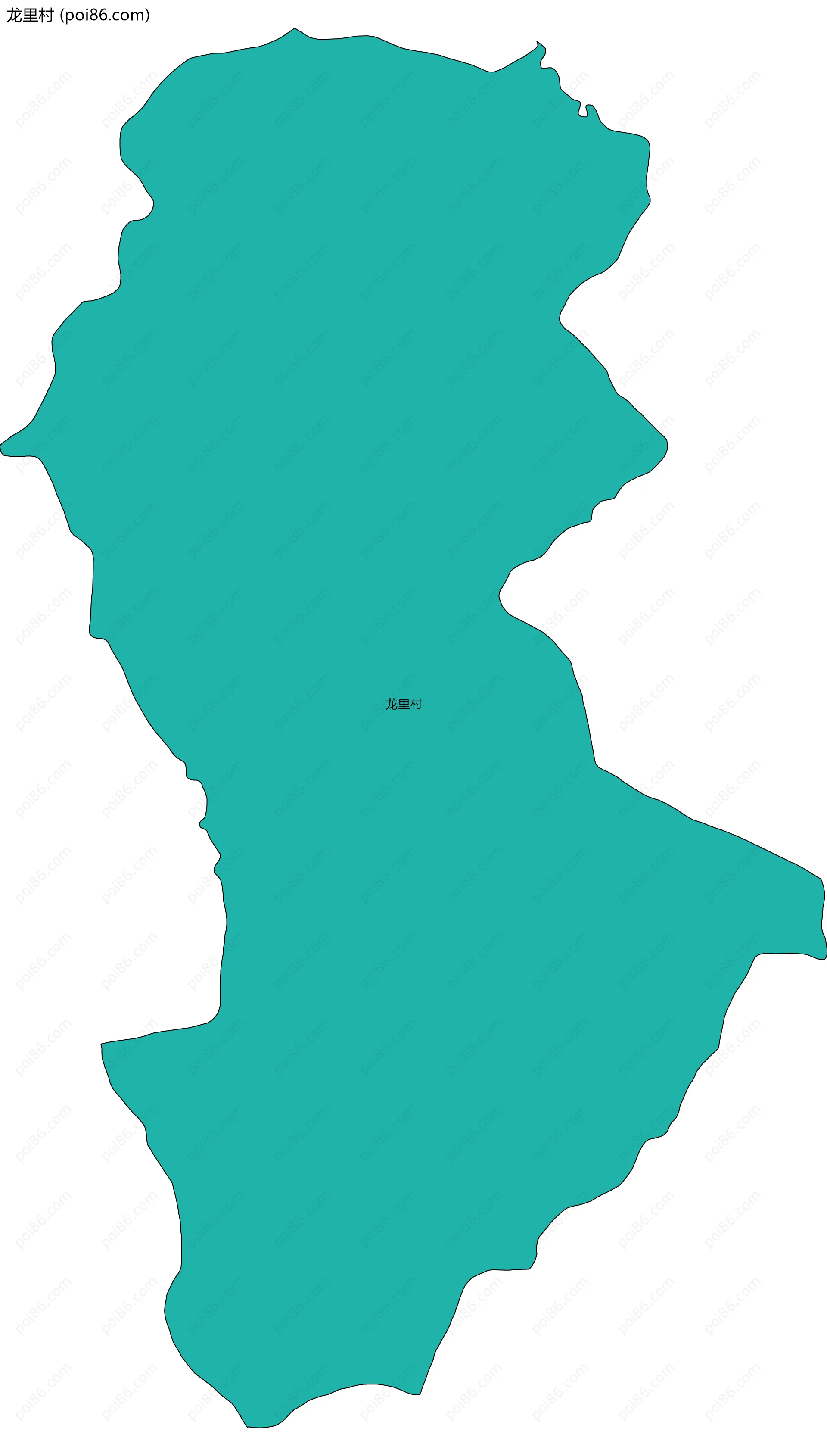 龙里村边界地图