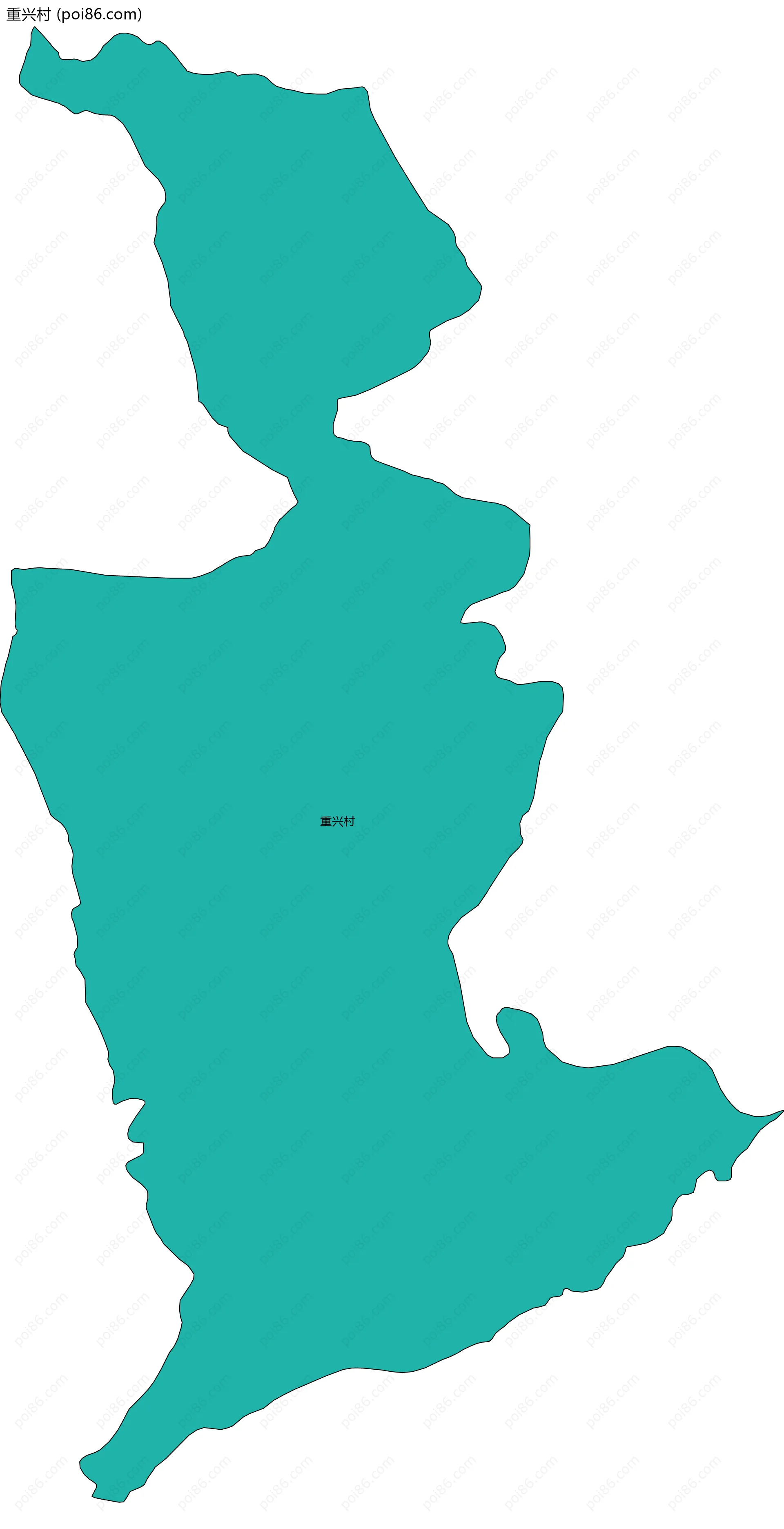 重兴村边界地图