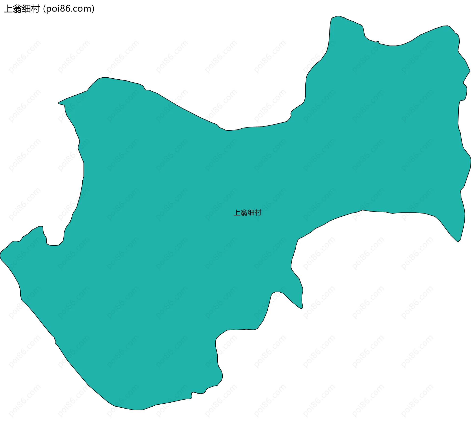 上翁细村边界地图