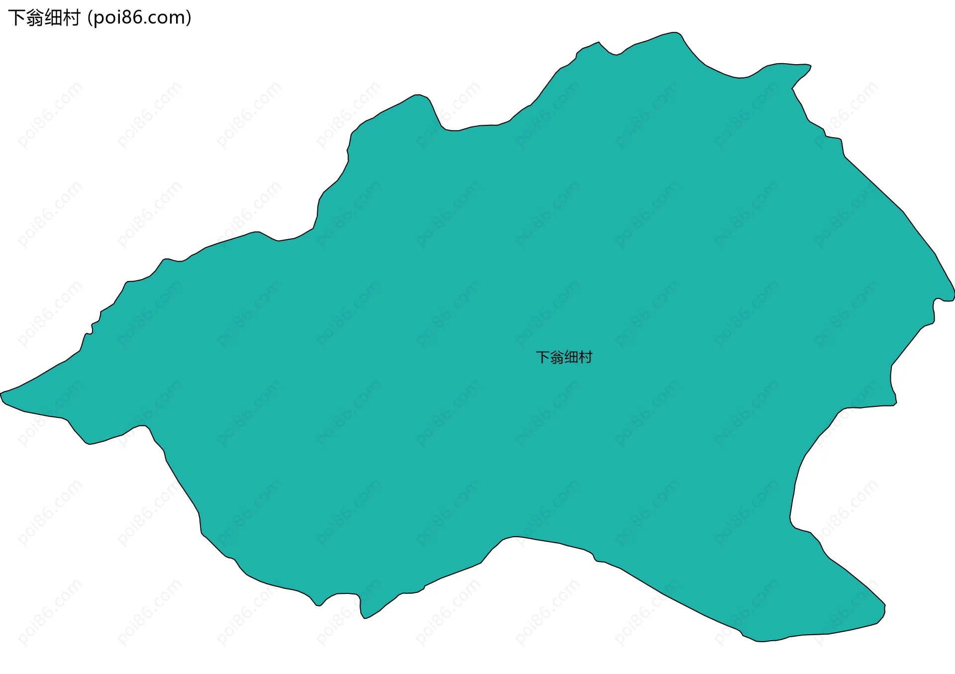下翁细村边界地图