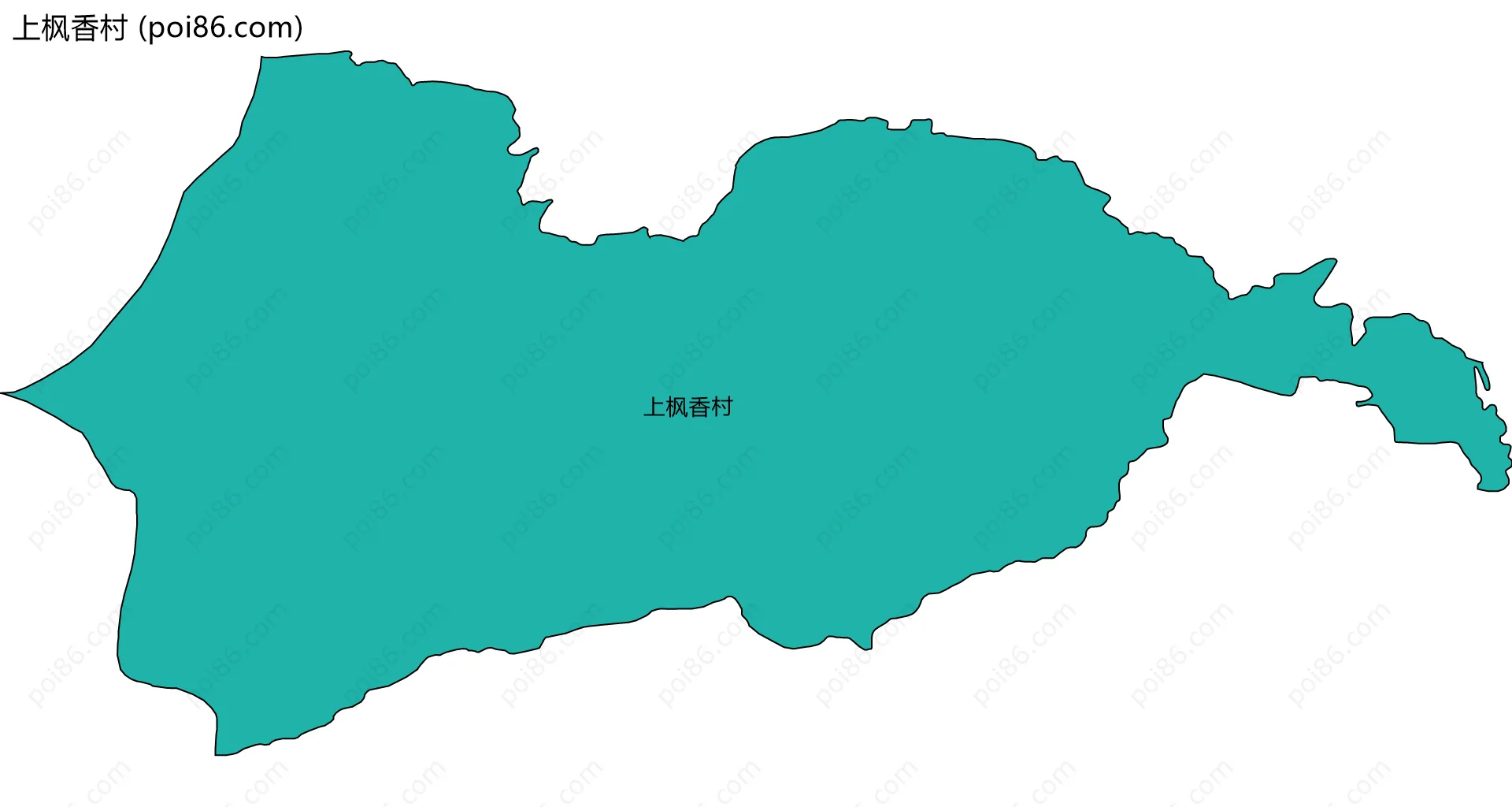 上枫香村边界地图