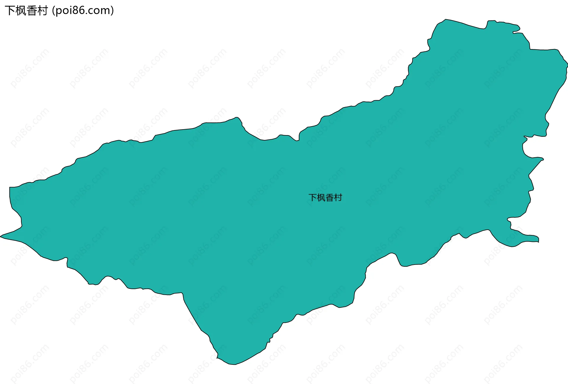 下枫香村边界地图