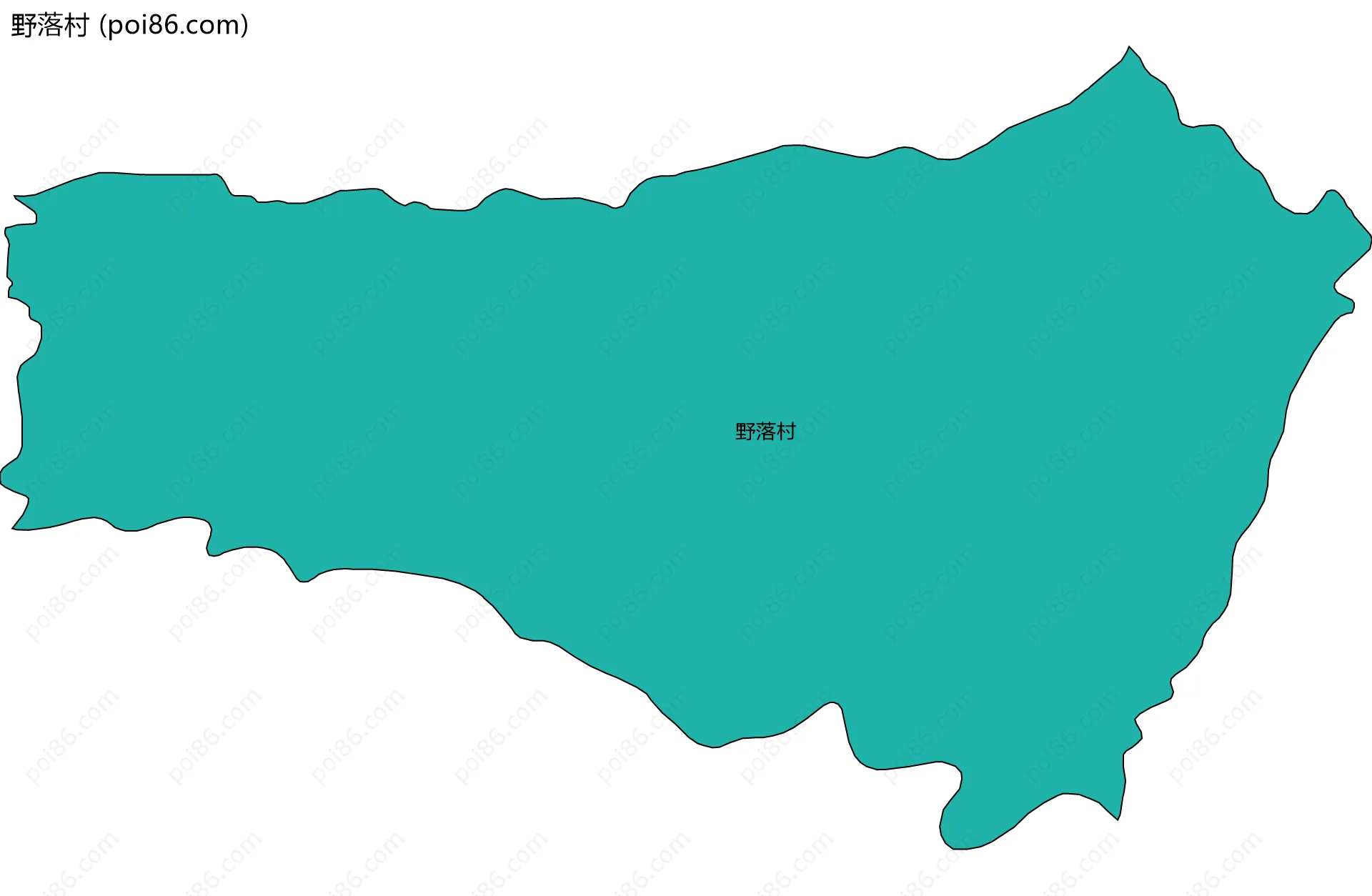 野落村边界地图