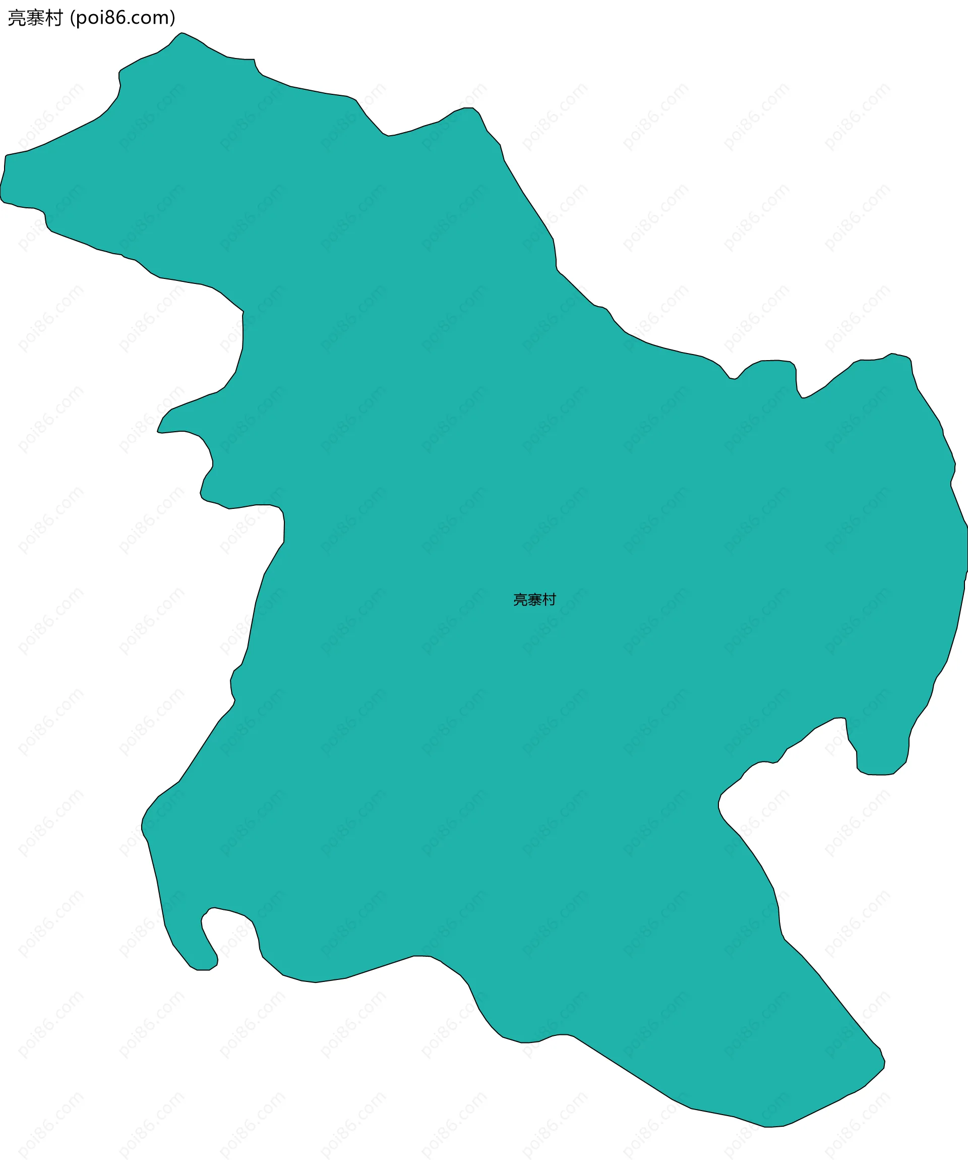 亮寨村边界地图