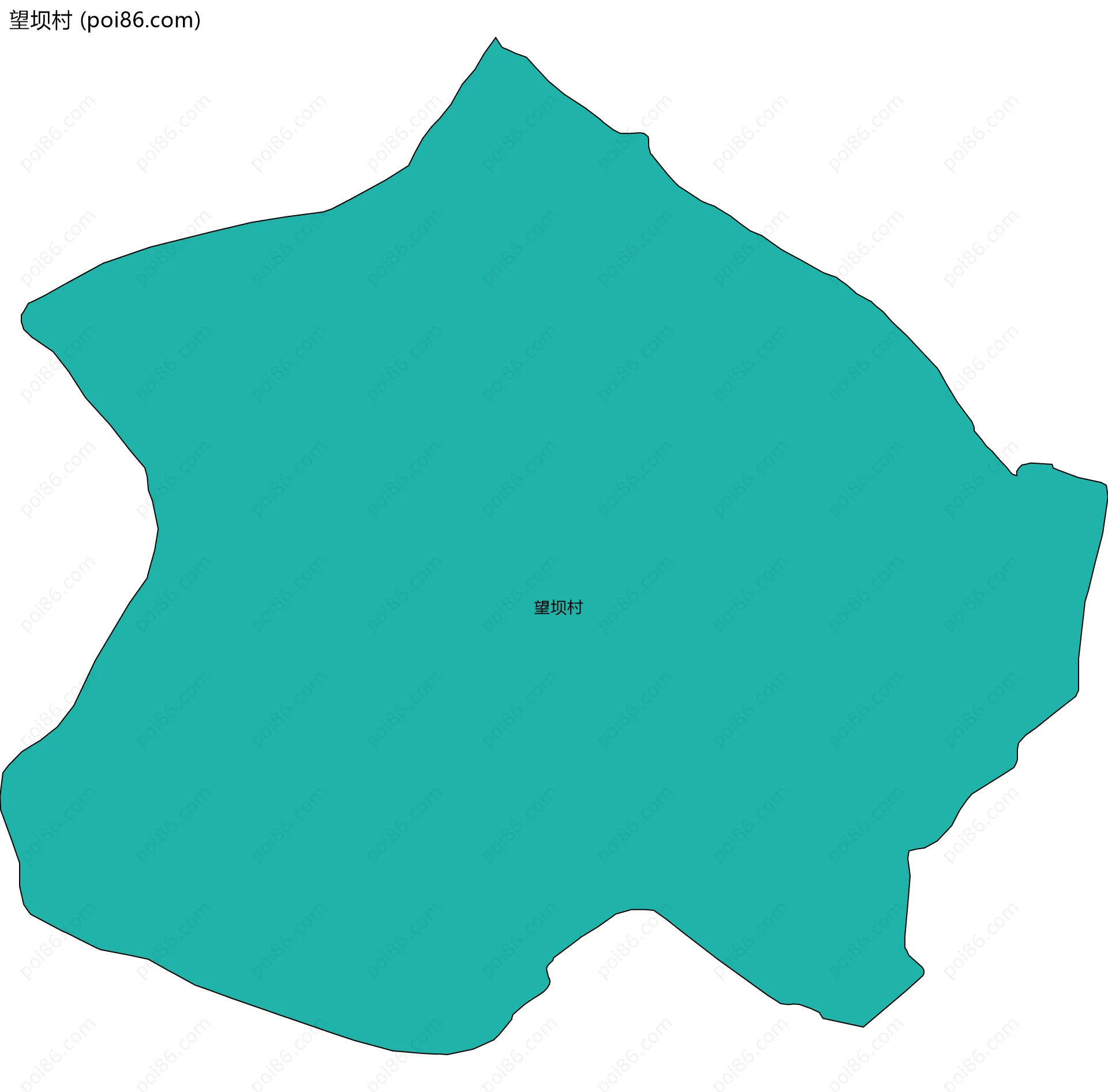 望坝村边界地图