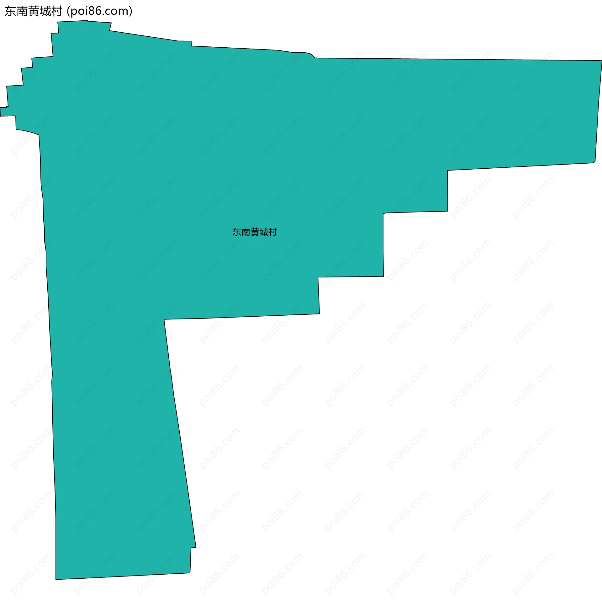 东南黄城村边界地图