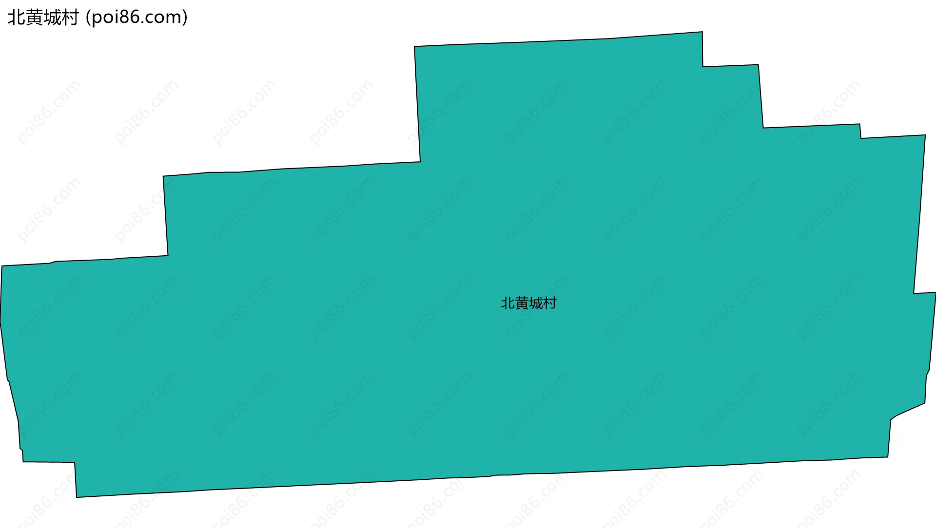 北黄城村边界地图