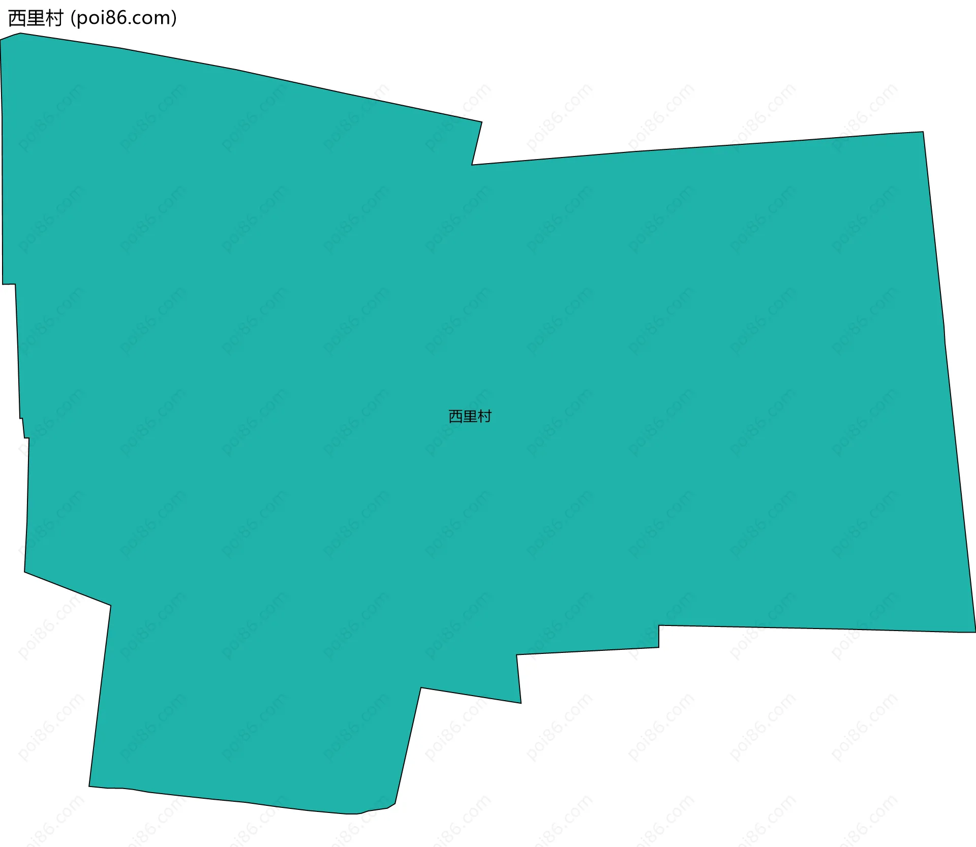 西里村边界地图