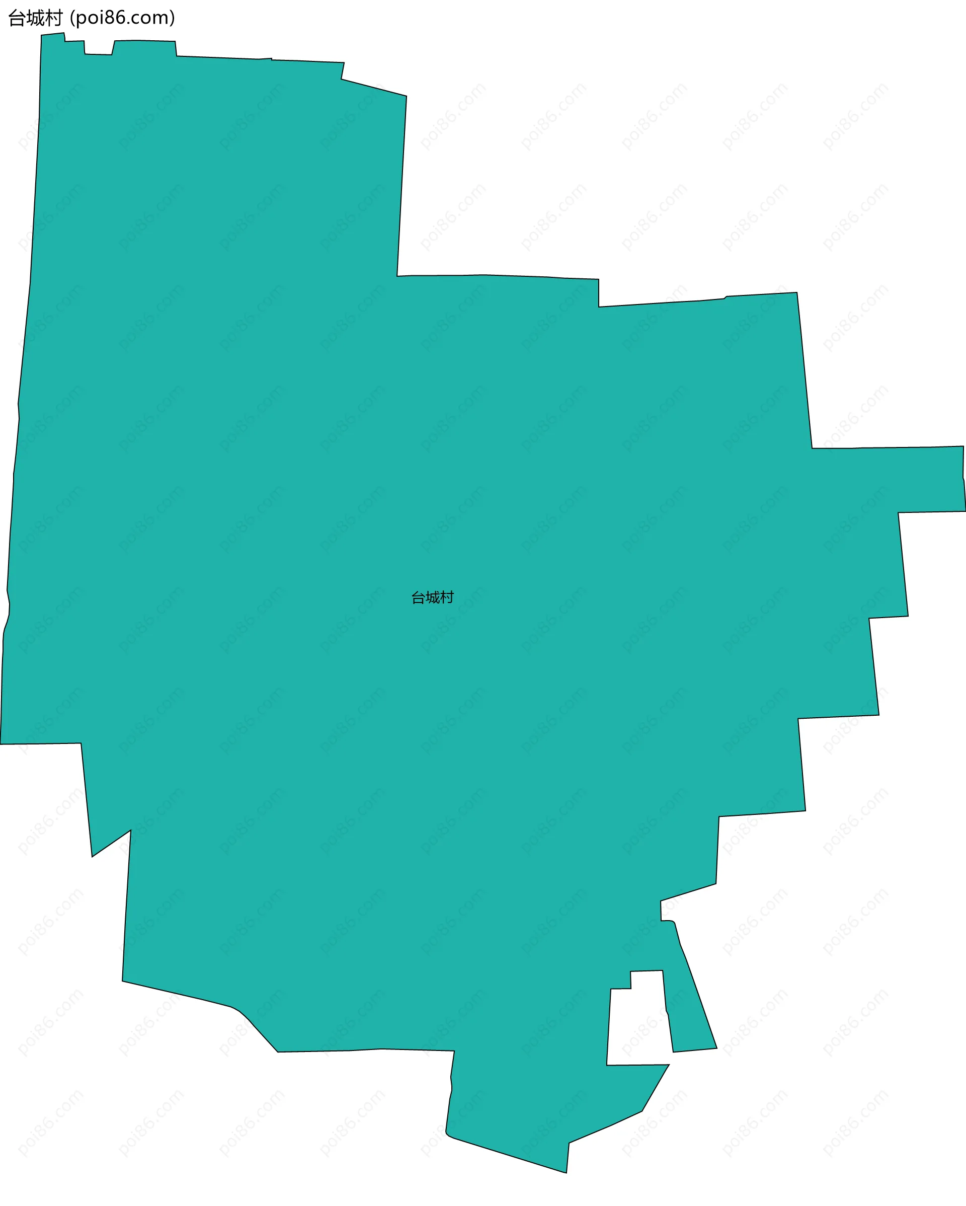 台城村边界地图