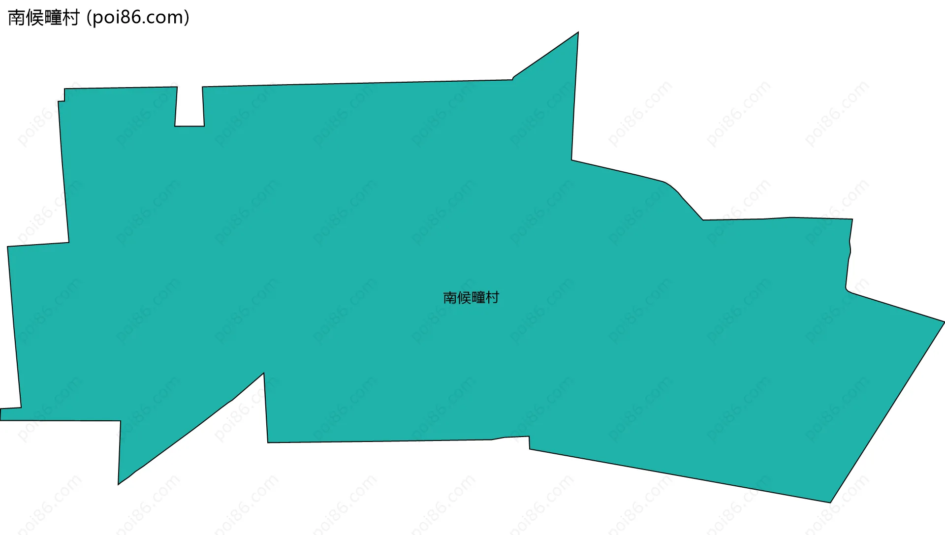 南候疃村边界地图